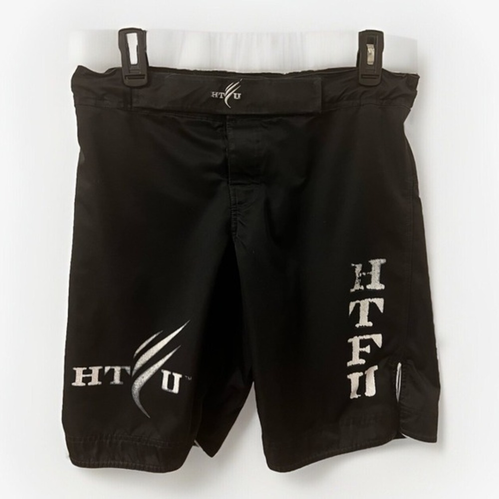 HTFU Mens MMA Shorts 34 Jiu Jitsu‎ Grappling Active Elastic Waist Drawstring